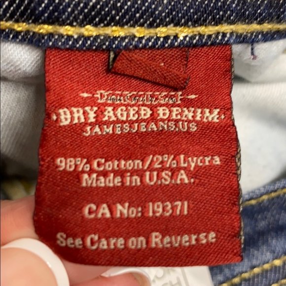 Dry Aged Denim James Jeans Antique Gold Bootleg - Picture 12 of 16